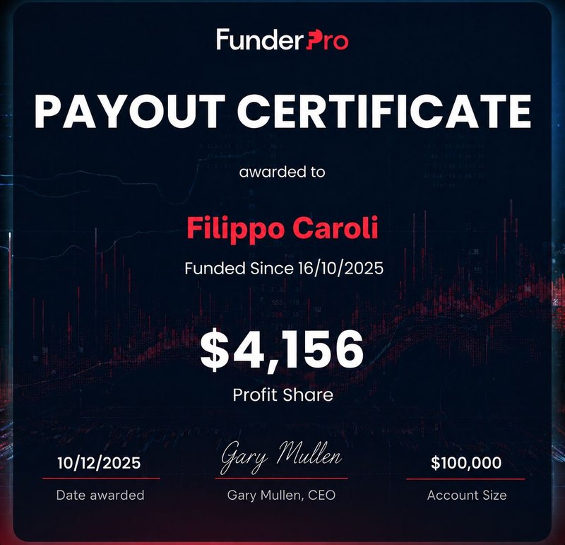 Payout from FunderPro — $4,156
