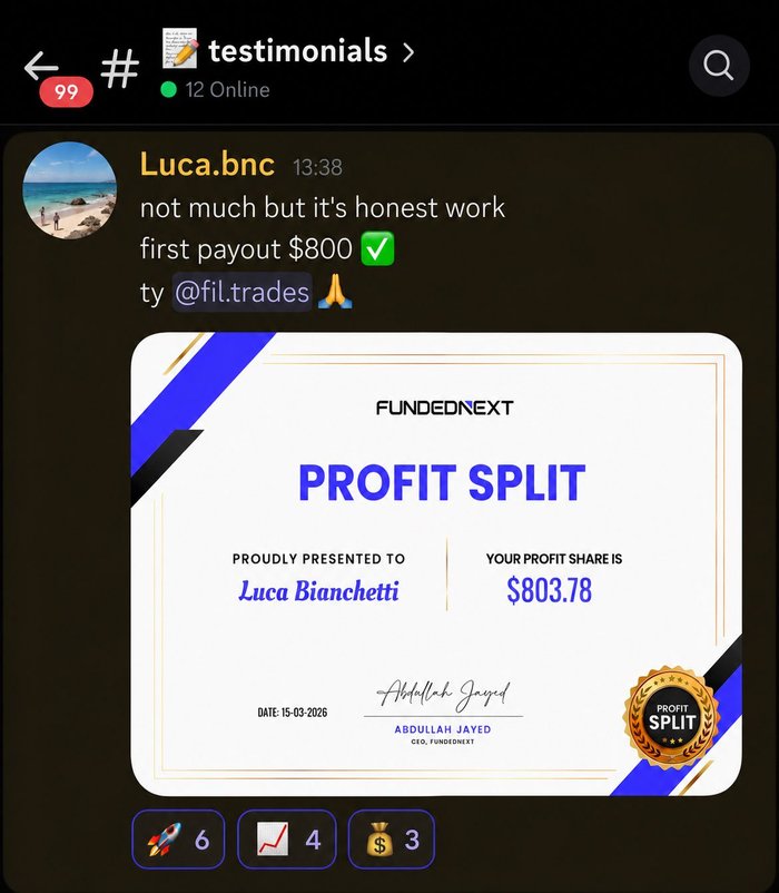Luca — FundedNext $803